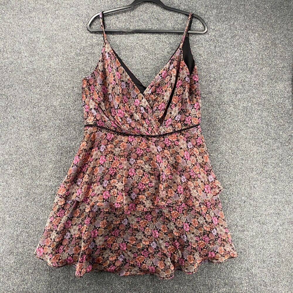 Davids Bridal Dress Womens 16 Floral Layered Fairy Cottage Whimsical Feminine‎